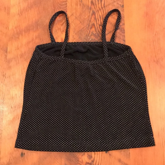 Esprit polka dot black tank top - women's small - Picture 2 of 3
